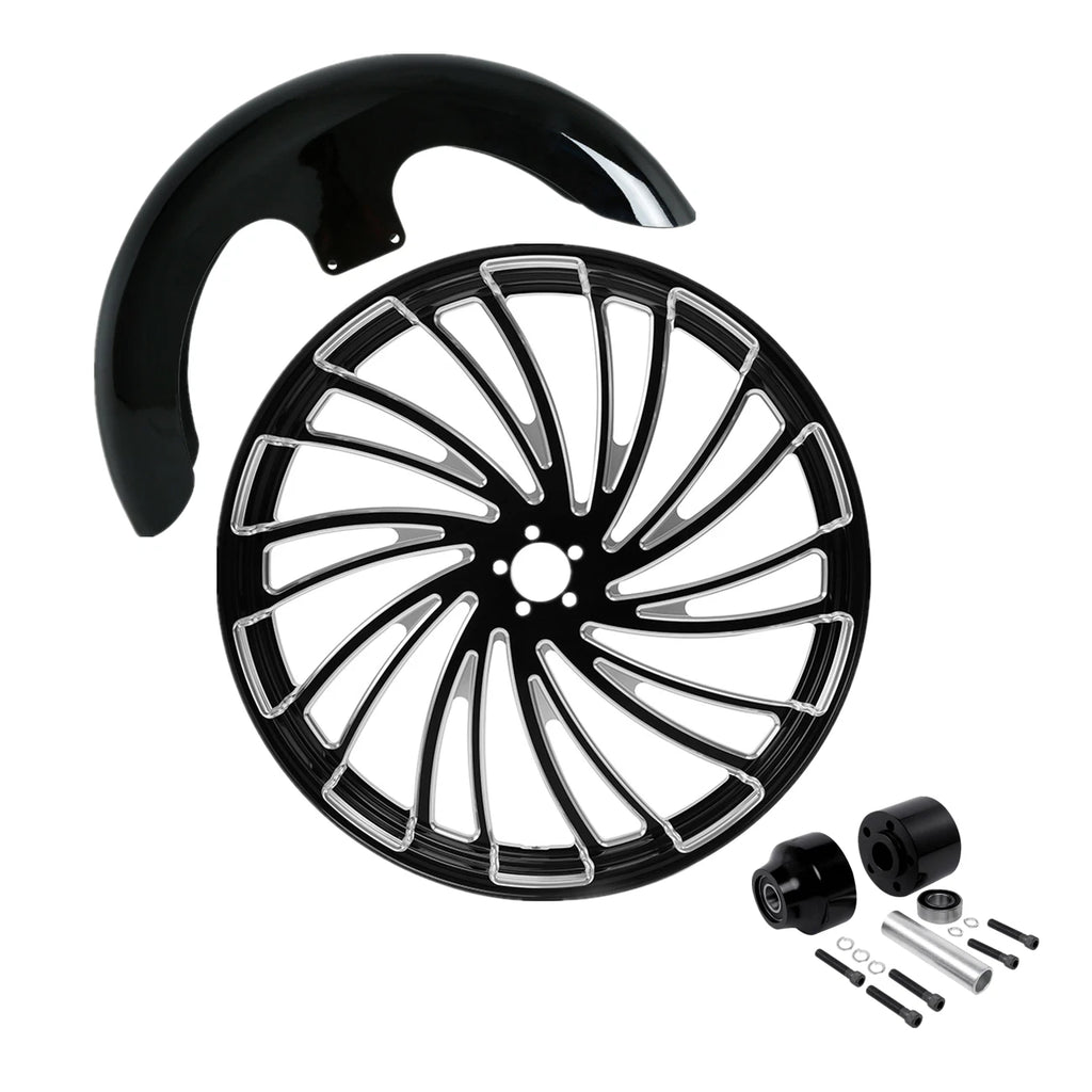 23'' Front Wheel Rim for Harley Touring (2008–2023) Single Disc Hub, Fender