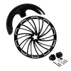 23'' Front Wheel Rim for Harley Touring (2008–2023) Single Disc Hub, Fender