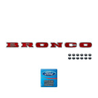 Chrome Bronco Grille Letter Emblem Set for 1966–1977 Ford Bronco
