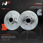 Front Drilled Brake Rotors for Honda CR-V (2002-2004)