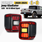 LED Tail Lights for Jeep Gladiator (2020–2026) W/O Blind Spot Left + Right Pair