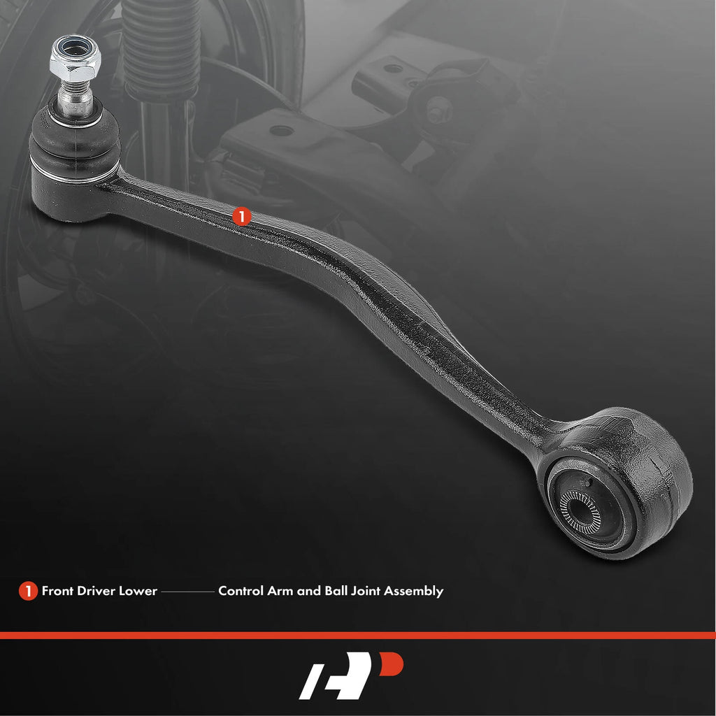 Front Left Lower Control Arm with Ball Joint for BMW E34 E39 (1988-2003)