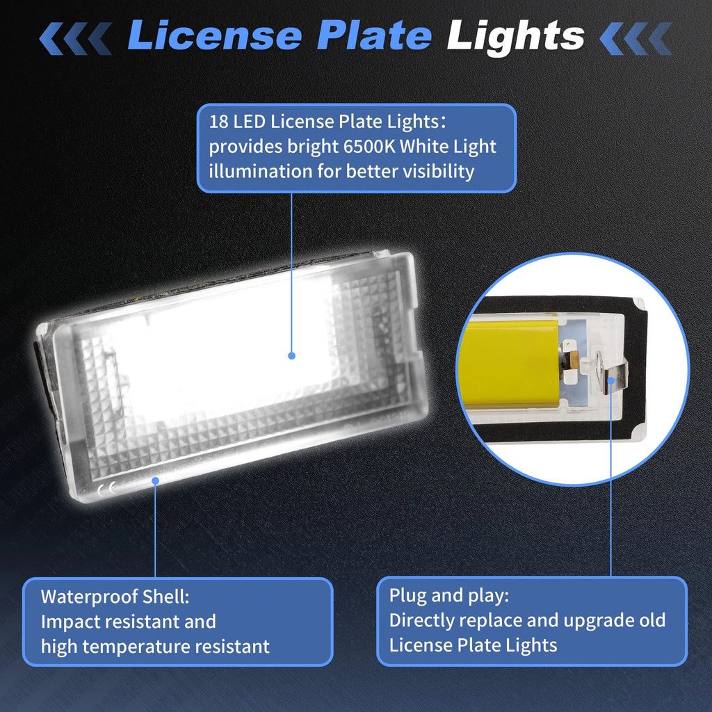 LED License Plate Light for BMW 3 Series Coupe (E46) 330 Ci (2000–2006) No. 51137113590