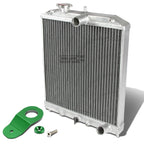 2X Full Aluminum Racing Radiator for Honda Civic EJ/EK (1996–2000) + Green Bracket