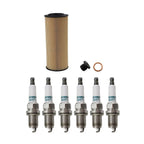 Wix Engine Oil Filter & Denso Spark Plugs Set for Audi Q5 S5 (2009–2017)