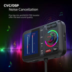 FM Transmitter Handsfree Car Music Player with Large Color Display