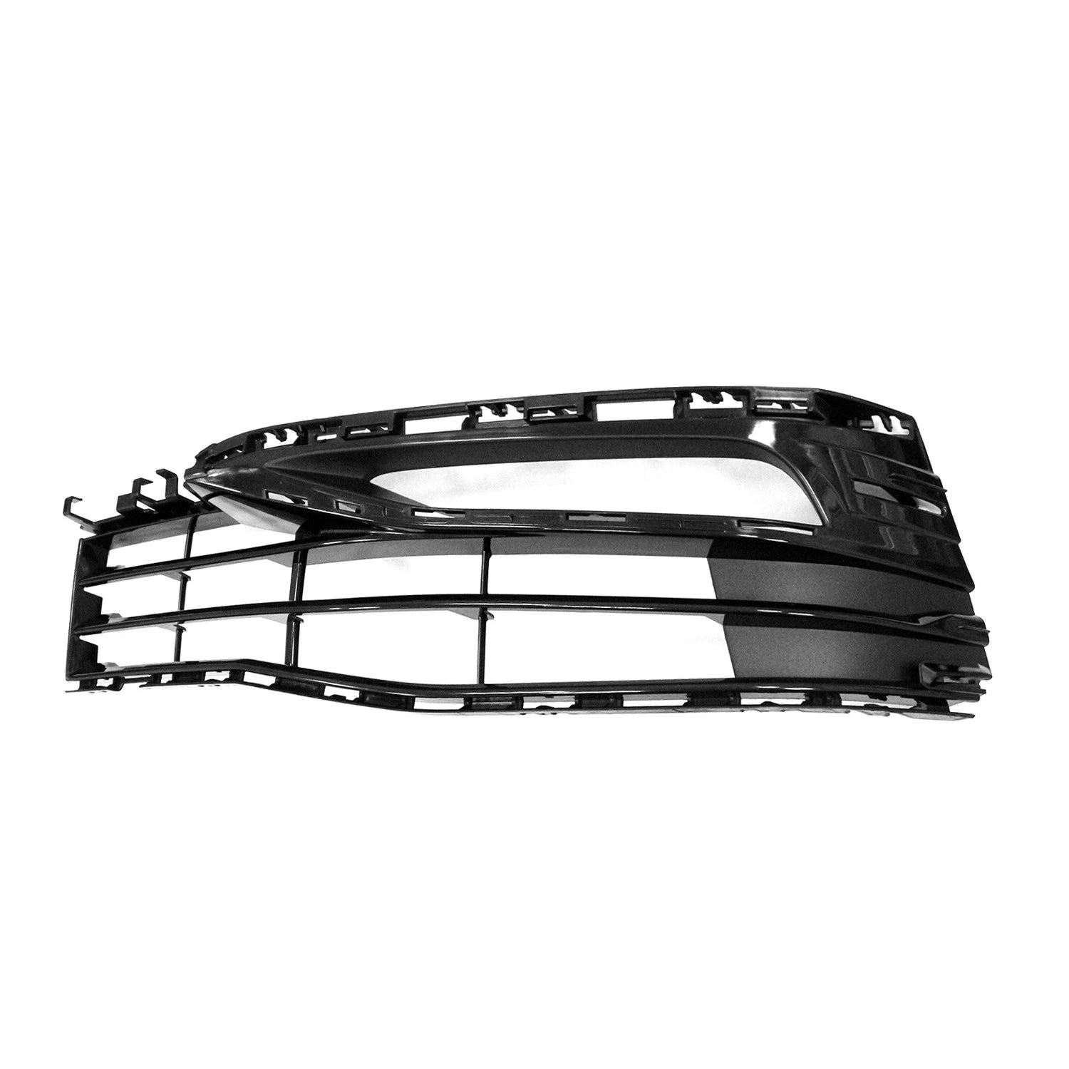 Replacement Black Painted ABS Plastic Front Driver Lower Bumper Grille for Toyota