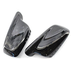 Set of 2 Door Wing Side Mirror Cover Caps for BMW E46 E65 E66 (1998–2006)