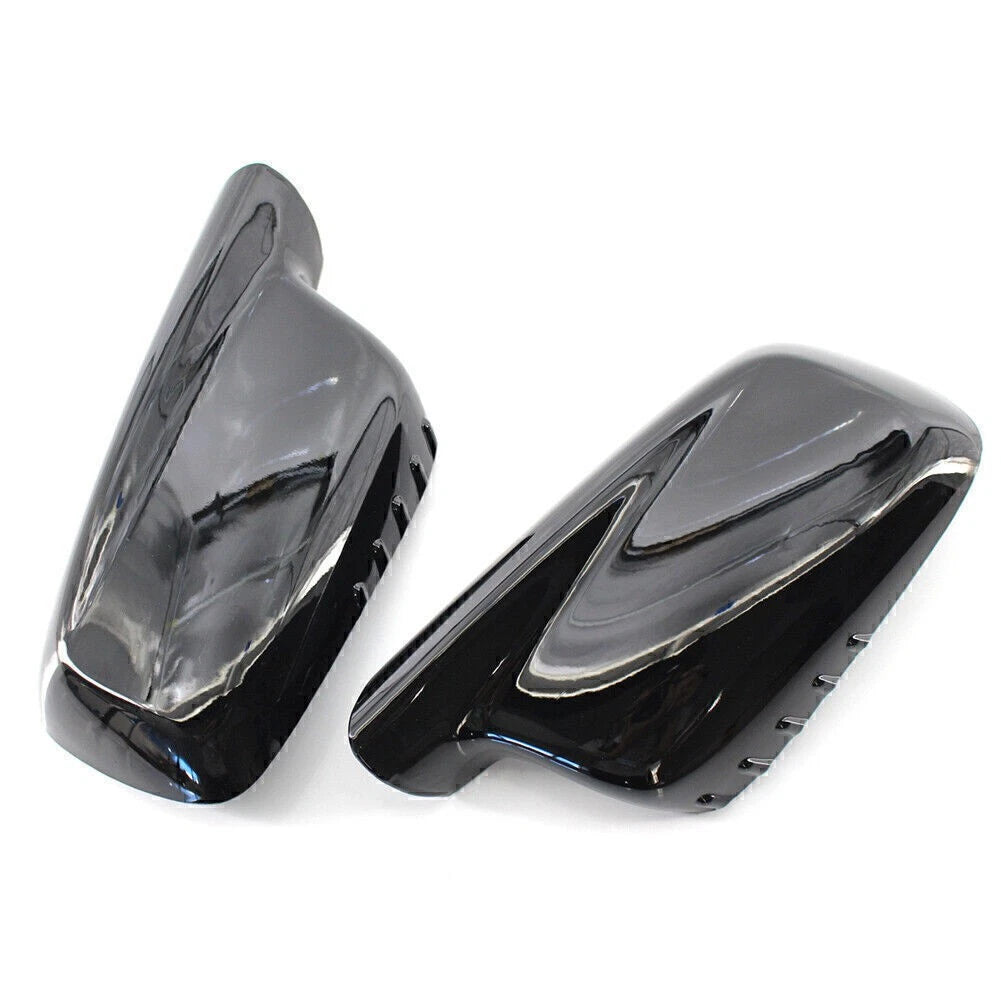 Set of 2 Door Wing Side Mirror Cover Caps for BMW E46 E65 E66 (1998–2006)
