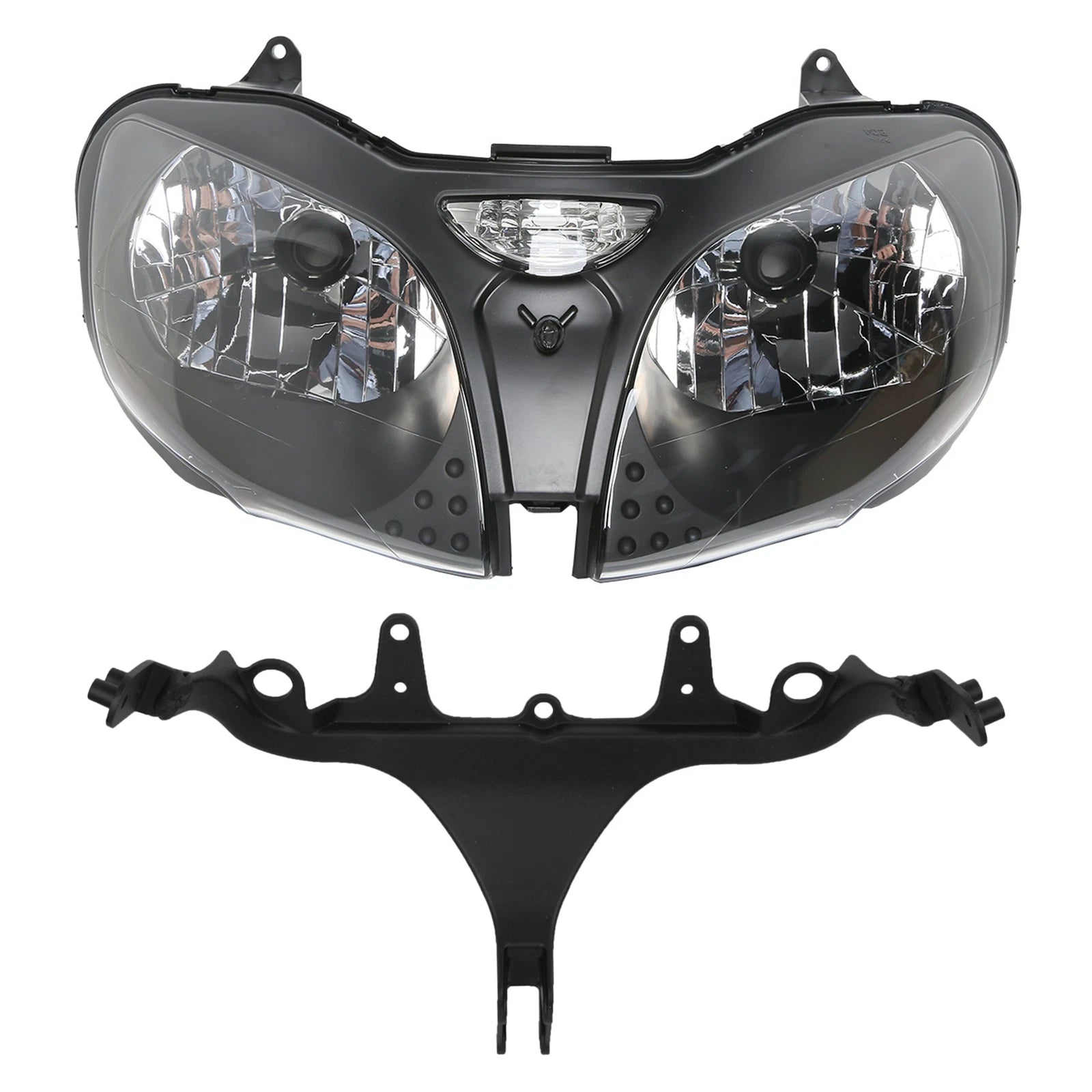 Front Headlight Lamp Assembly & Fairing Bracket for Kawasaki ZZR600 (2005–2008)