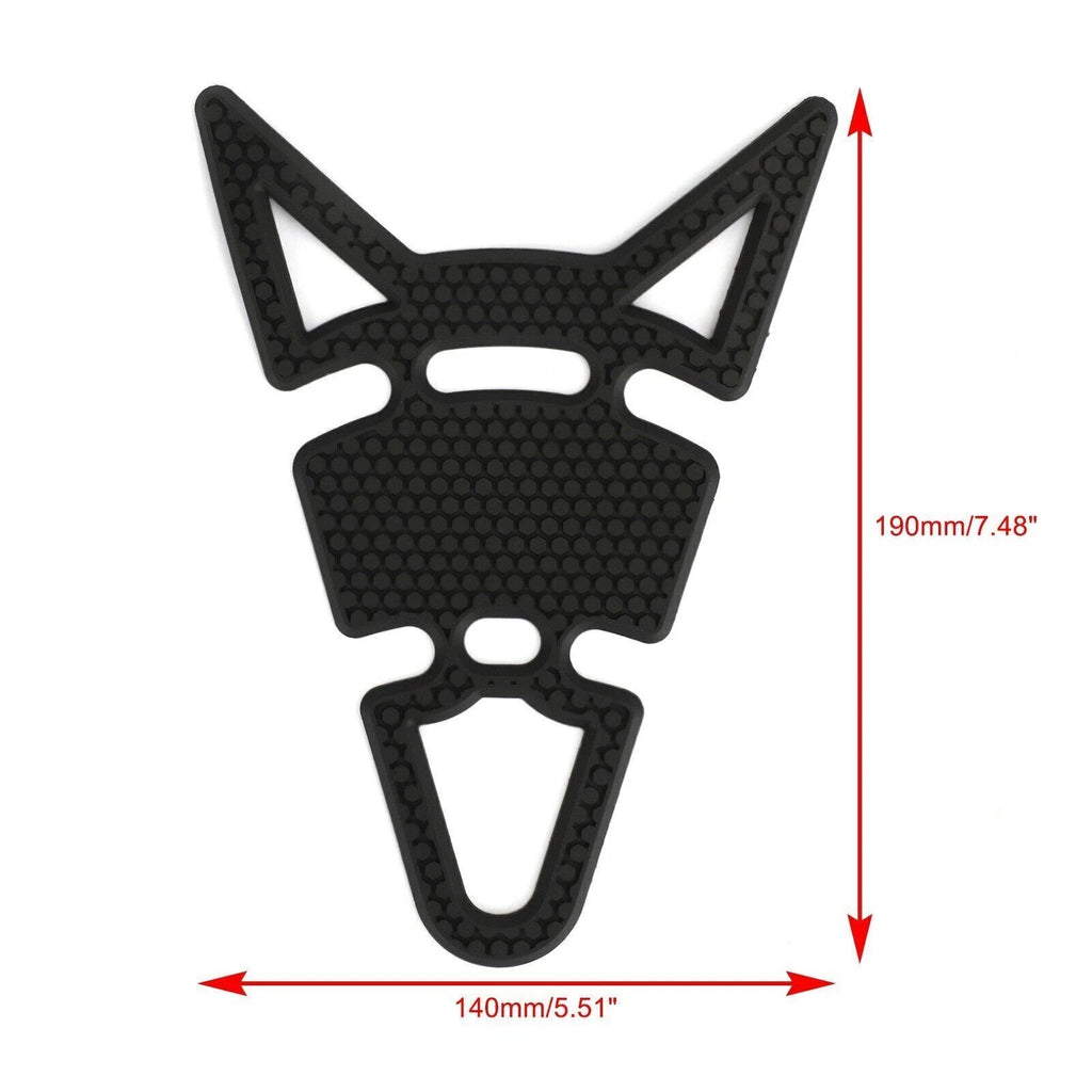 Black Rubber Petrol/Fuel Tank Pad for Motorcycle (T9)