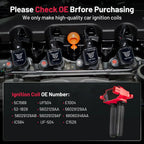 8X Performance Ignition Coil for Chrysler Dodge Jeep Ram 5.7L 6.1L 6.4L V8