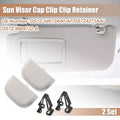 2X Gray Iron Sun Visor Cap Clip Retainer for Ford Fusion (2013–2016)
