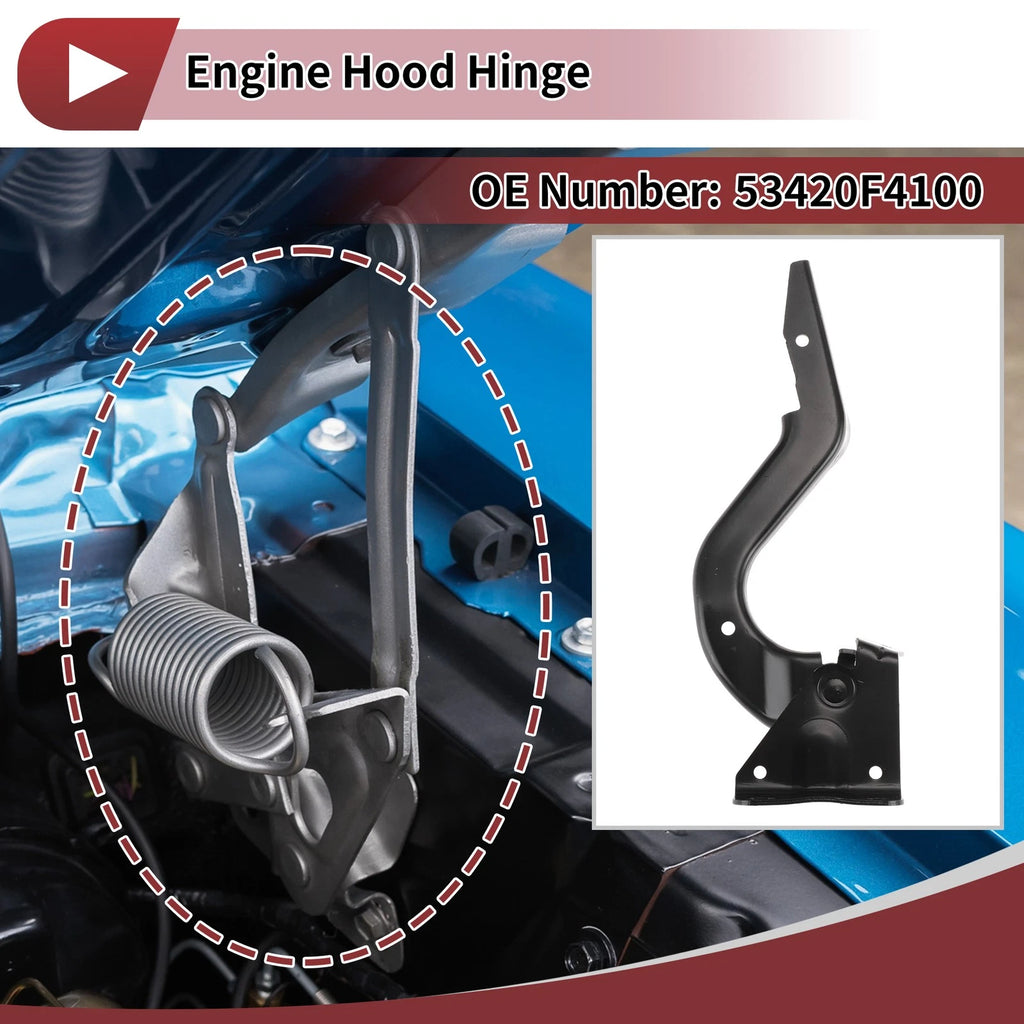 Hood Hinge for Toyota C-HR (2018) Left Side 1 pcs