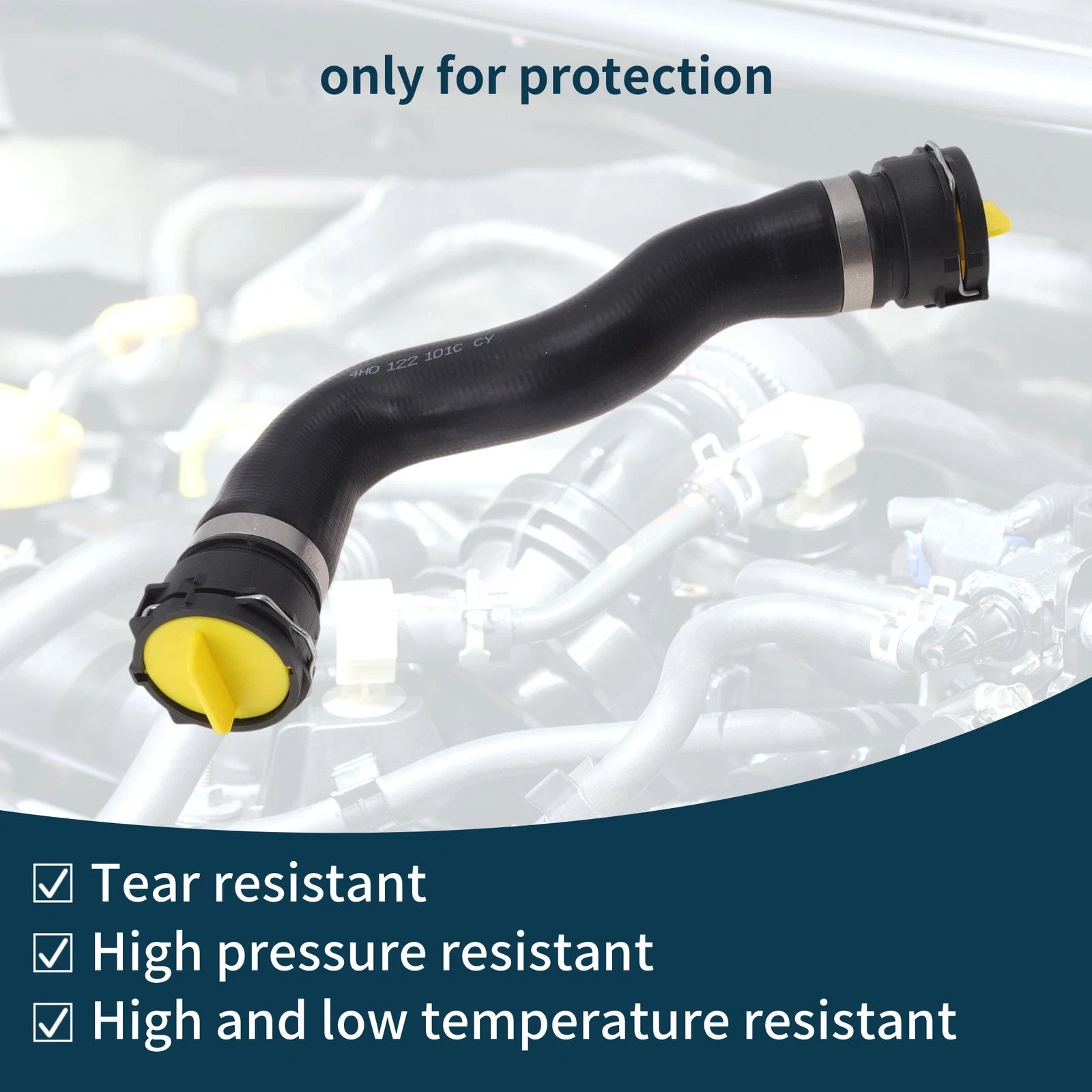 Radiator Hose No. 4H0122101C for Audi A8 Quattro 3.0L (2015–2018)