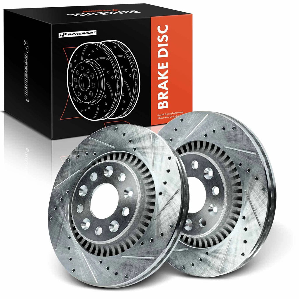 Front Side Drilled Brake Rotor for Ford Taurus Mercury Sable (2008–2009)