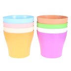 Set of 4 Colorful Plastic Plant Containers for Nursery Seedlings