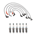 Denso Wire Set & 6 Iridium TT Spark Plugs for Ford Mazda 3.0L V6