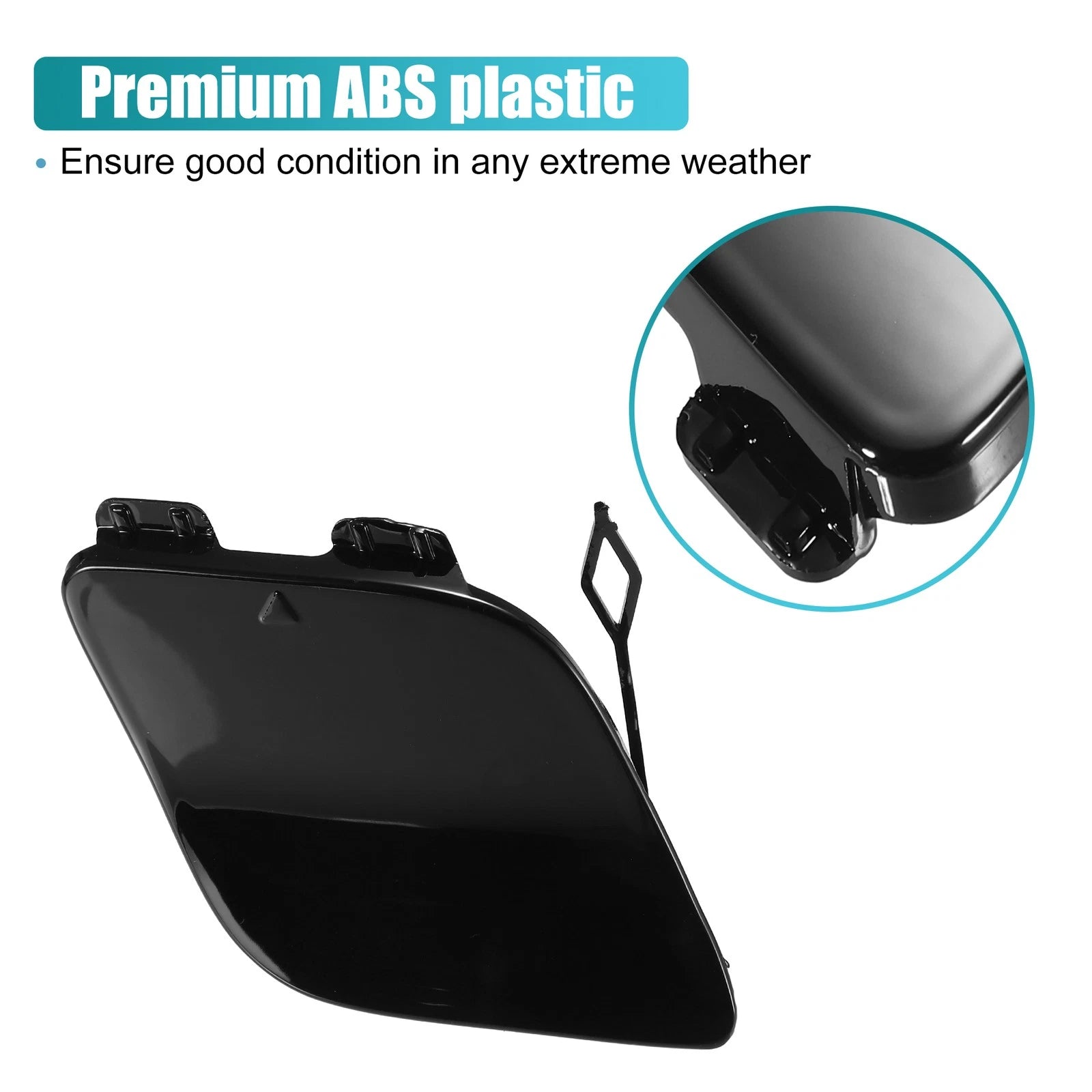 Tow Hook Cover for Mercedes-Benz (A1178851222) Glossy Black