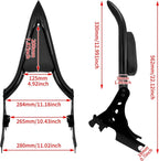 Detachable Sissy Bar Rear Backrest Pad for Harley Sportster 883 1200 (2004-2023)