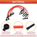 8 Pcs Spark Plug Wire Ignition Coil Cable No.F6PZ12259-HD for Ford Crown (1994–2004)