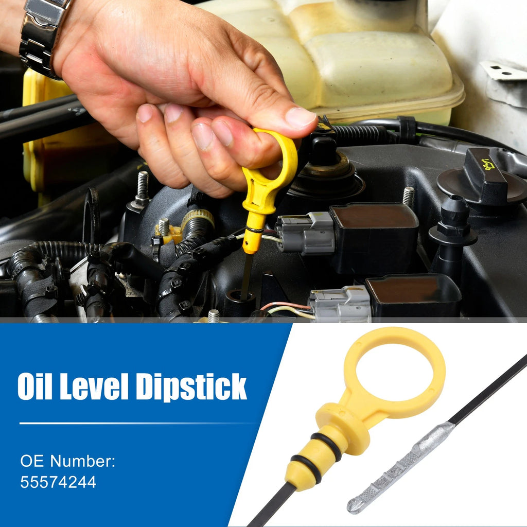 Engine Oil Level Indicator Dipstick for Chevrolet Cruze (2011–2019) No. 55574244 Yellow