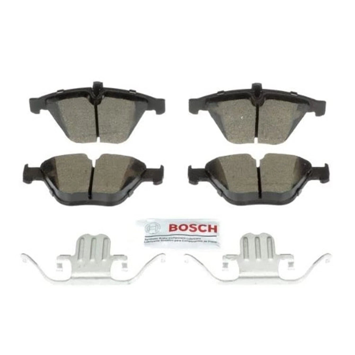 Set of 4 Bosch QuietCast Front Ceramic Slotted Brake Pads for BMW E84 E90 E91 E92
