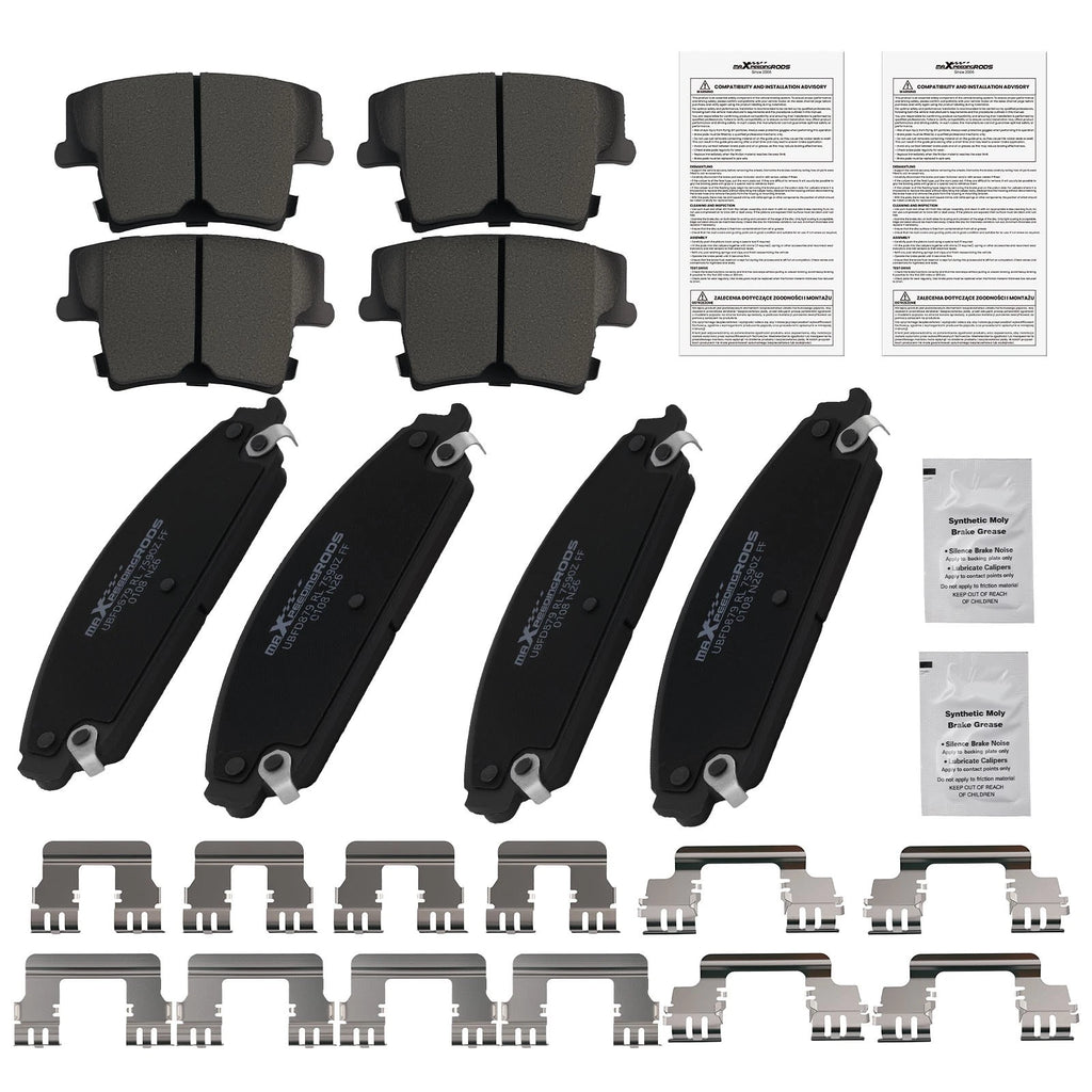 8pcs Ceramic Brake Pads Set for Dodge Avenger Challenger Charger (2008–2019)