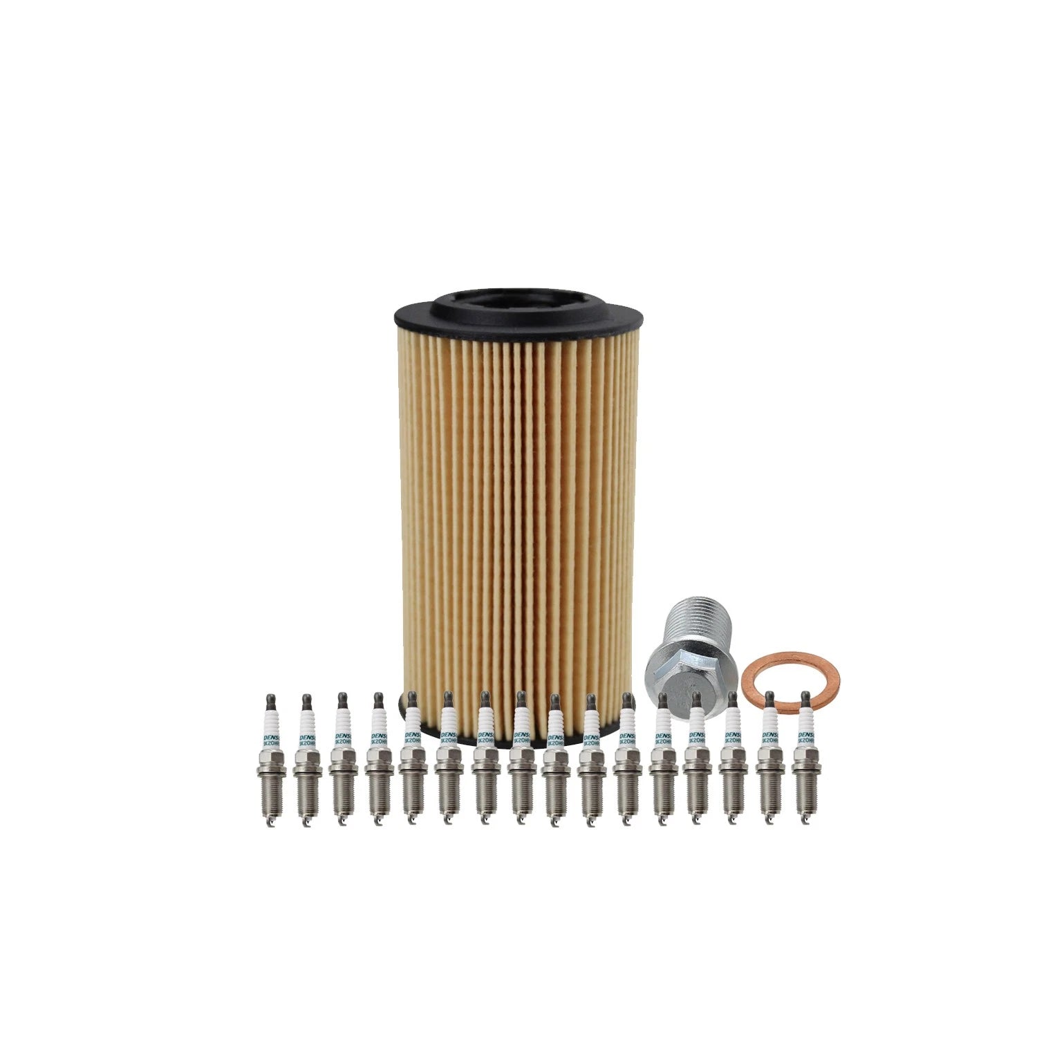 Wix Engine Oil Filter & Denso 16 Iridium LL Spark Plugs for W220 S55 AMG (2000–2006)