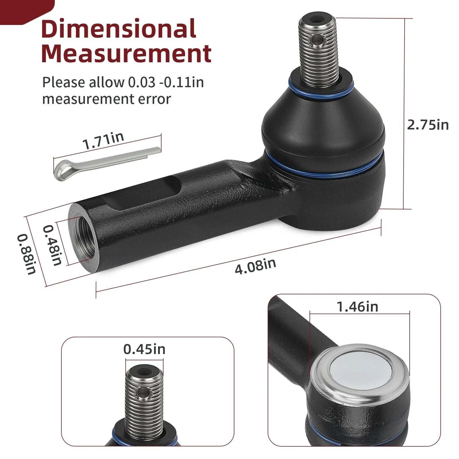 Tie Rod End Kit for Honda Pioneer 700/700-4 (2014–2024)