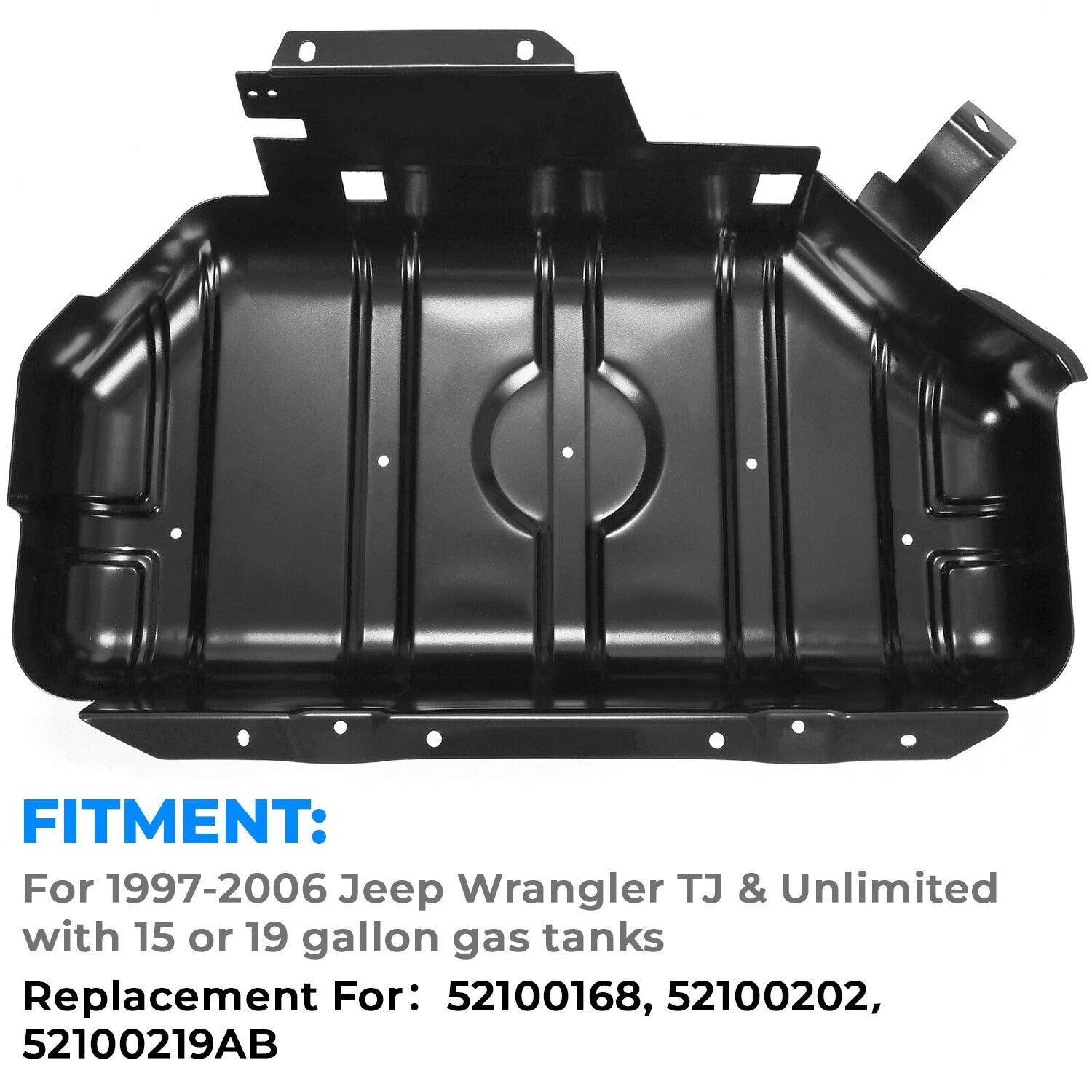 Fuel Tank Skid Plate for Jeep Wrangler TJ & Unlimited (1997–2006)