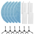 Replacement Mop Cloths, Filters, Side Brushes for ILIFE A12 Pro (2019–2023)