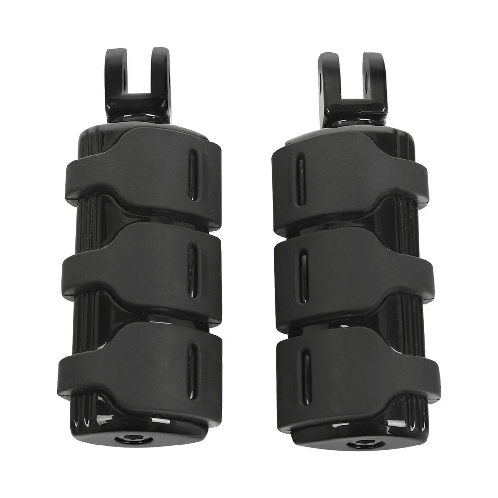 Black Front Rider Driver Footpeg Pegs for Harley Softail Low Rider (2018-2025)