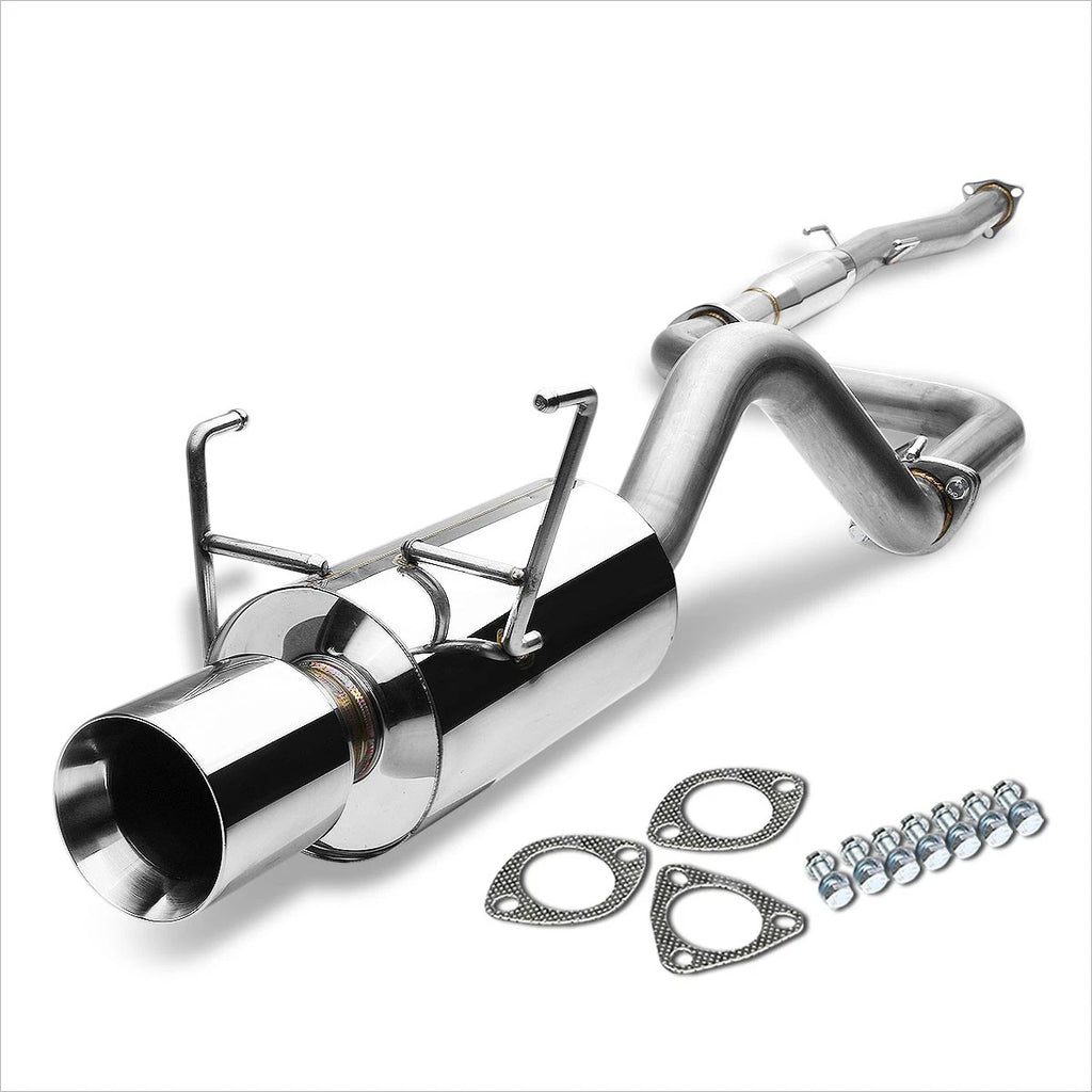 4" Rolled Tip Muffler Catback Exhaust System for Honda Del Sol (1993–1997)