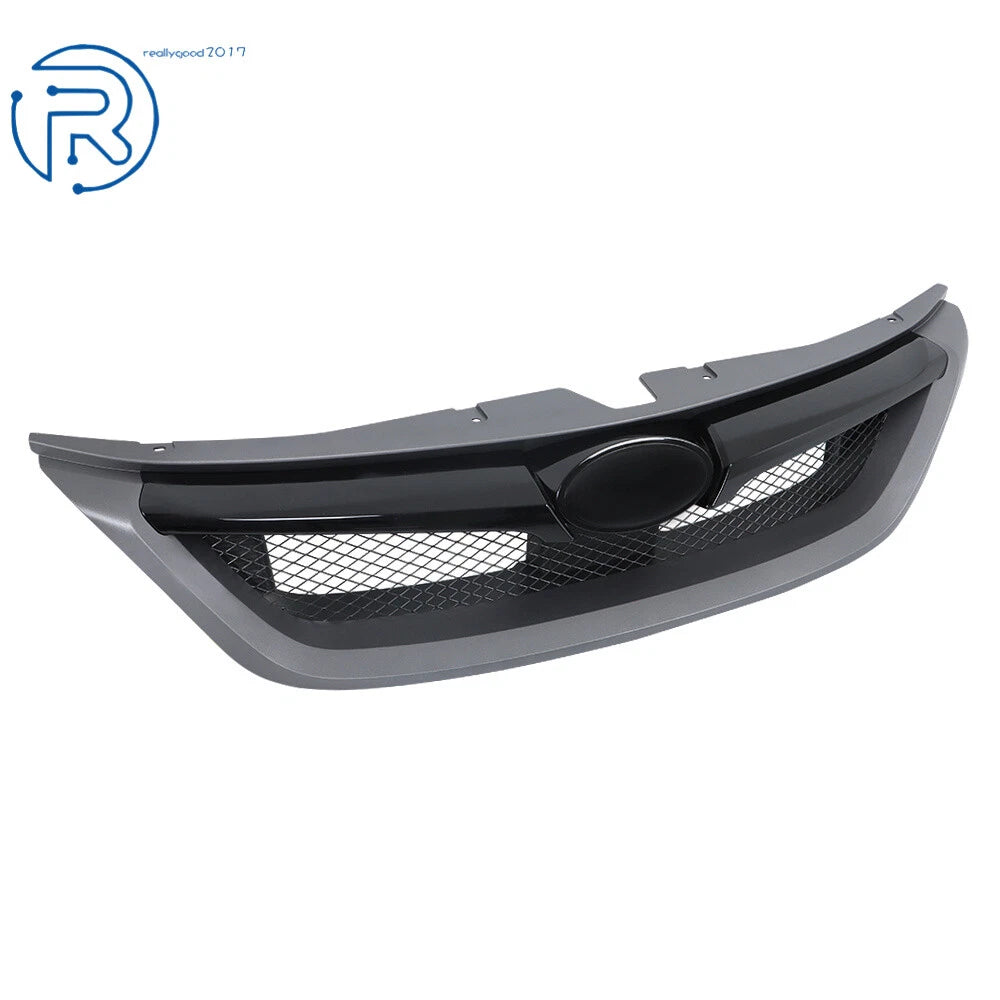 Front Bumper Grille for Impreza WRX STI (2011-2014) Charcoal & Gloss Black