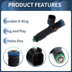 Fuel Injector No.5C3Z-9F593-DC for Ford F-150 V8 (2005–2006) 5.4L Black