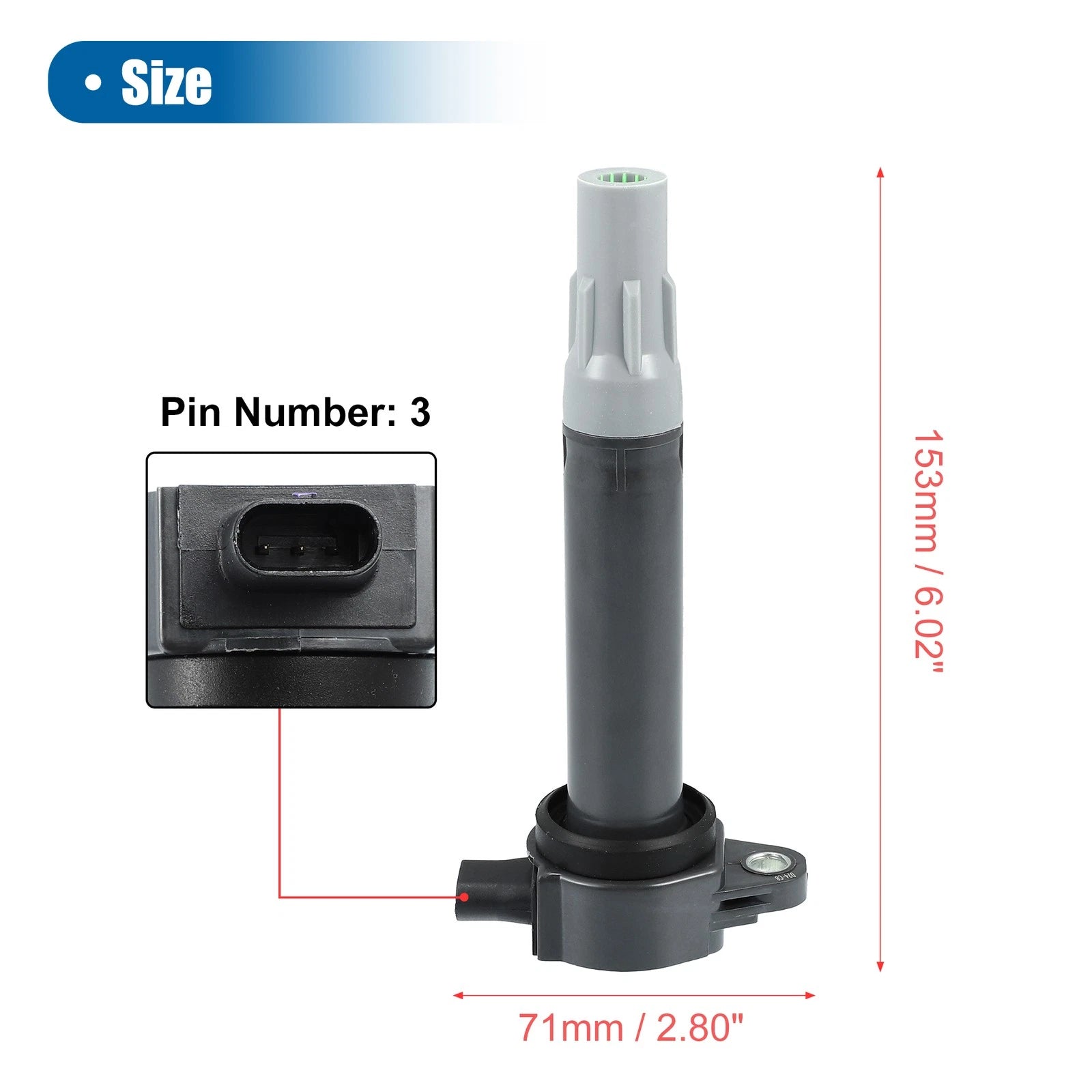 6X Ignition Coil for Dodge Charger, Chrysler 2.7L 3.5L 4.0L V6 (2006–2010) 4606869AA
