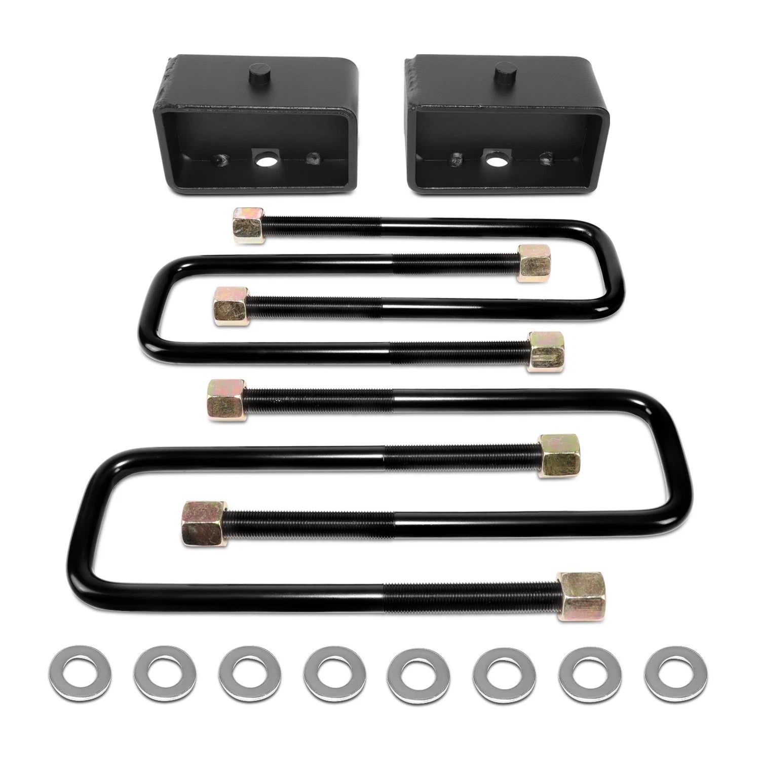 3" Rear Blocks Level Lift Kit Spacer + U-Bolts for Toyota Tundra (1999–2021)