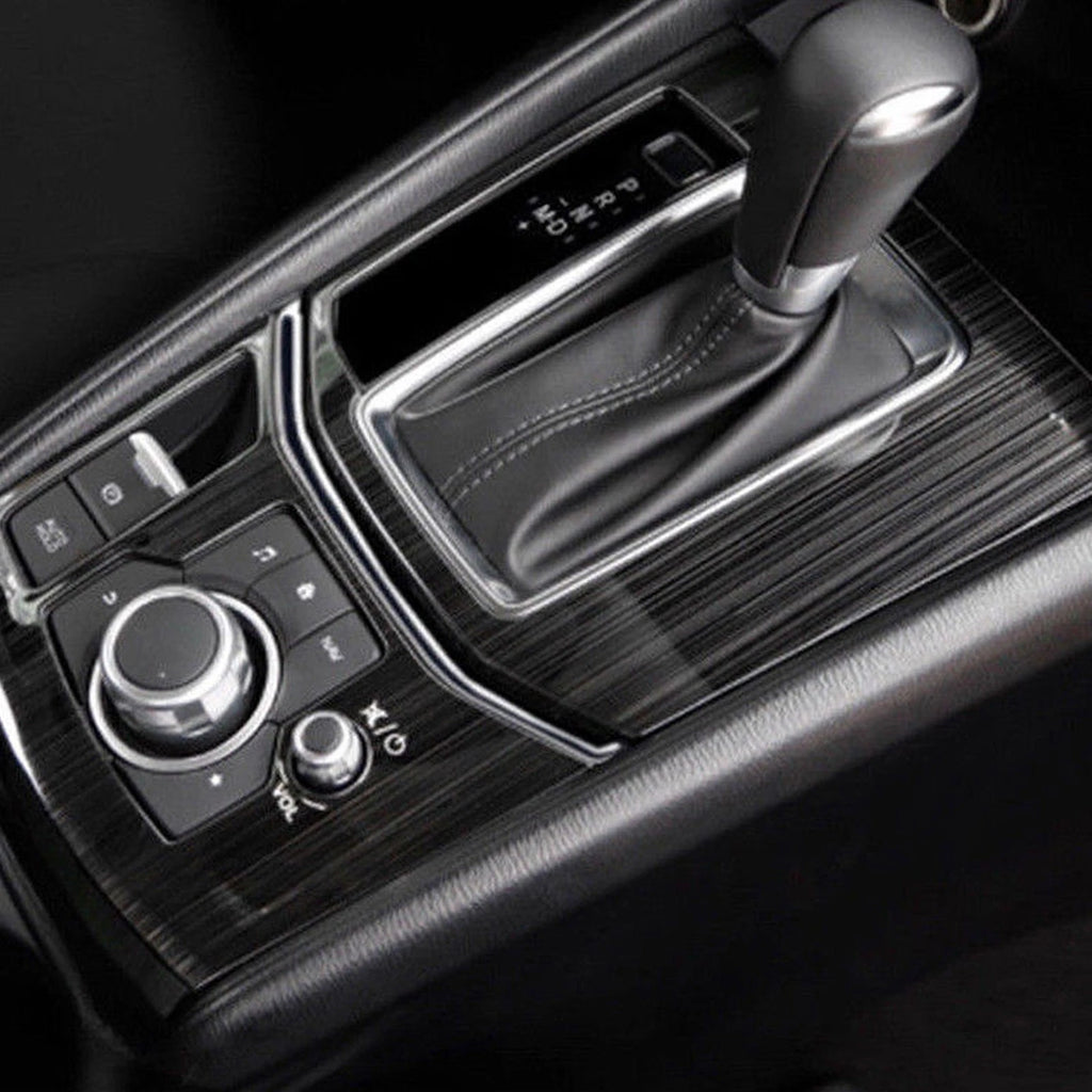 Titanium Console Gear Shift Cup Holder Panel Cover Trim for Mazda CX-5 (2017-2025)