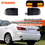 Smoke Lens Bumper Reflector Fog/Turn Signal Lights for Lexus IS (2006–2013)