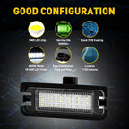 White LED License Plate Assembly Lamp for Ford Mustang (2015–2021)