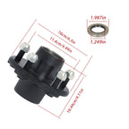 Set of 4 Trailer Hub Kits for 2000 lbs Spindle (5 x 4.5')