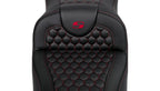 Saddlemen RoadSofa Seat for Harley Touring (2008–2024) Honeycomb Red Stitch
