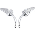 Chrome Raindrop Side Mirrors for Harley Wide Glide, Switchback, CVO, Street Glide
