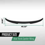 Rear Trunk Spoiler for BMW 5 Series F10 F18 (2010–2016) Gloss Black