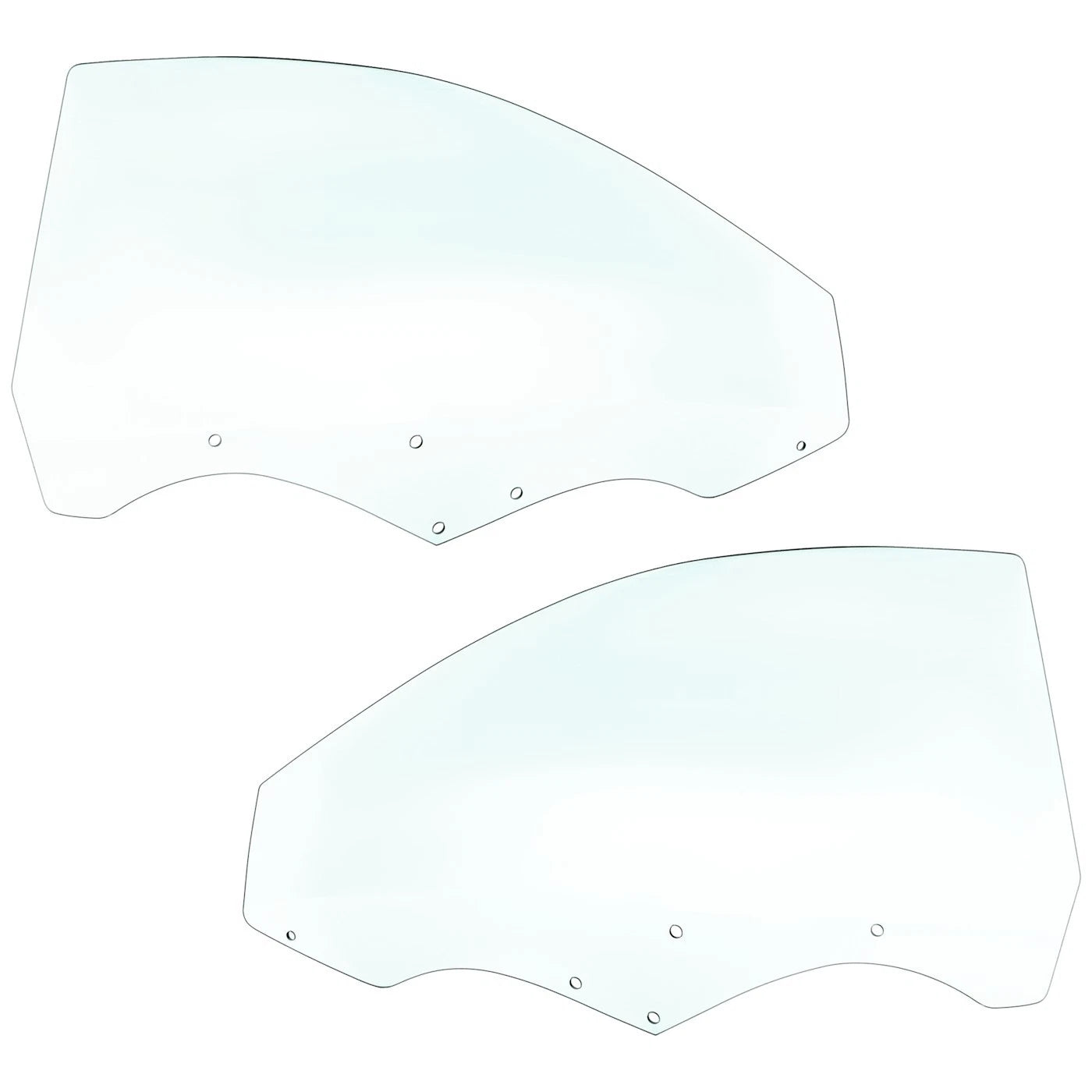 Set of 2 Front Door Glasses for Toyota Celica