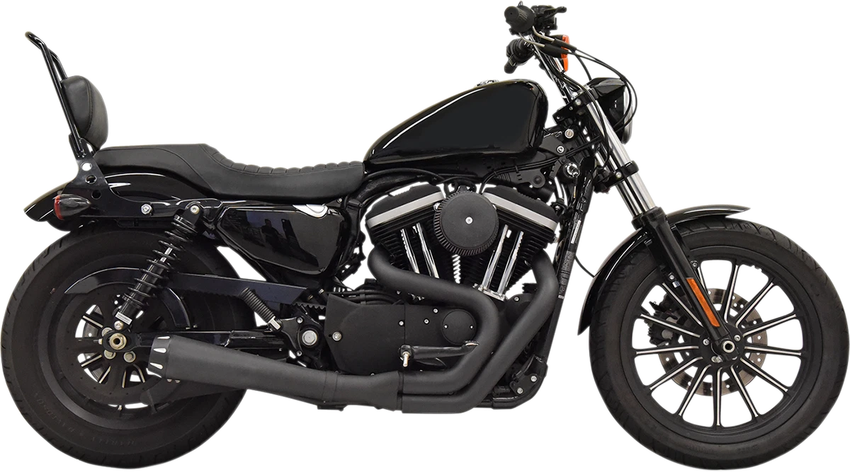 BASSANI Road Rage Exhaust for Harley XL ('86–'03) 1X42RB Black