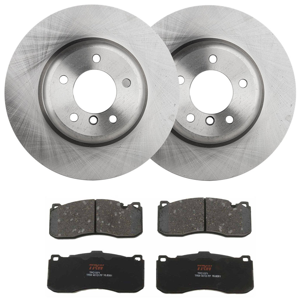 Set of 2 Brake Disc and Pad Kits for BMW E87 1 Series