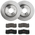 Set of 2 Brake Disc and Pad Kits for BMW E87 1 Series
