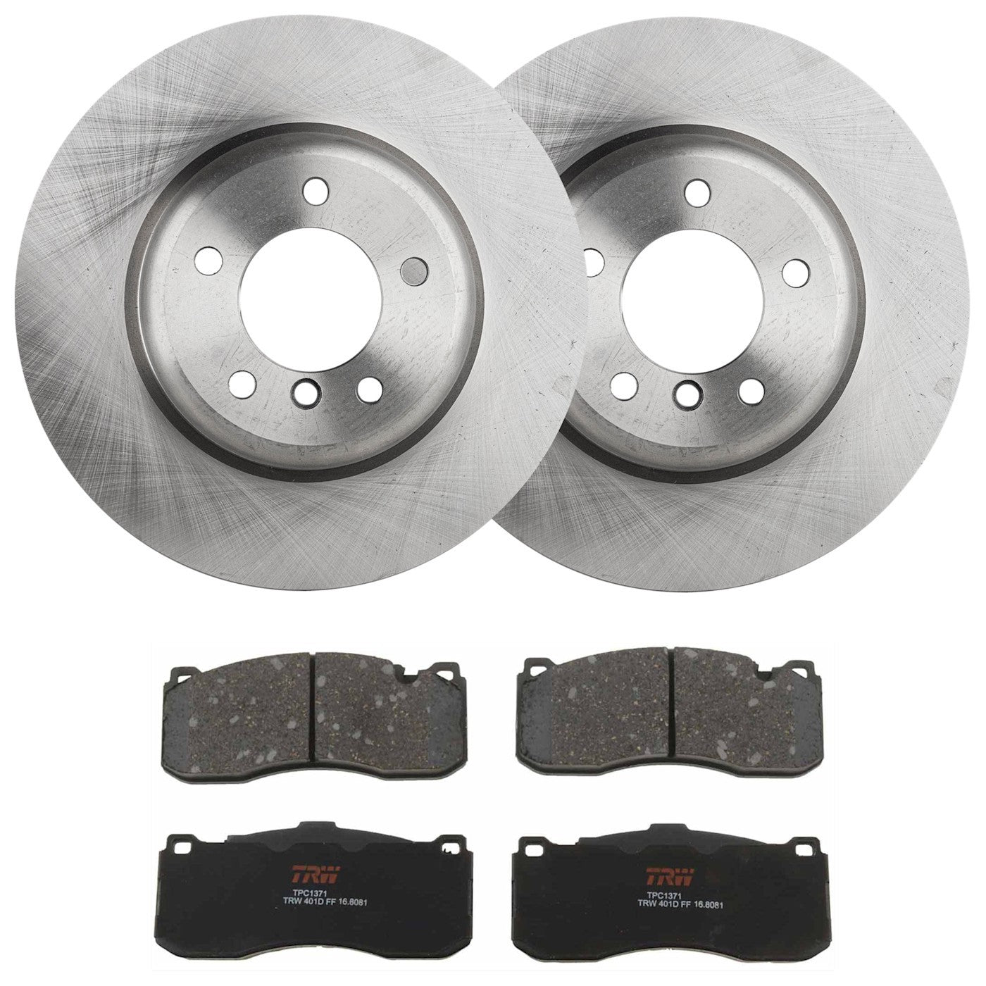 Set of 2 Brake Disc and Pad Kits for BMW E87 1 Series